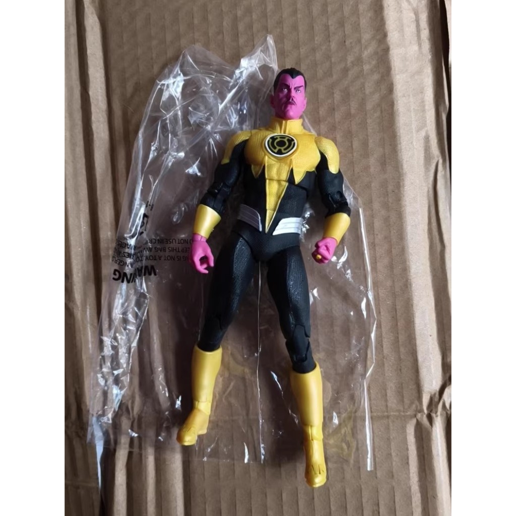 (ไม่มีกล่อง) McFarlane DC Collectors Yellow Lantern Sinestro Green Lantern Series Action Figure