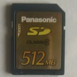 การ์ดหน่วยความจํา SD ของ Panasonic under 512MB