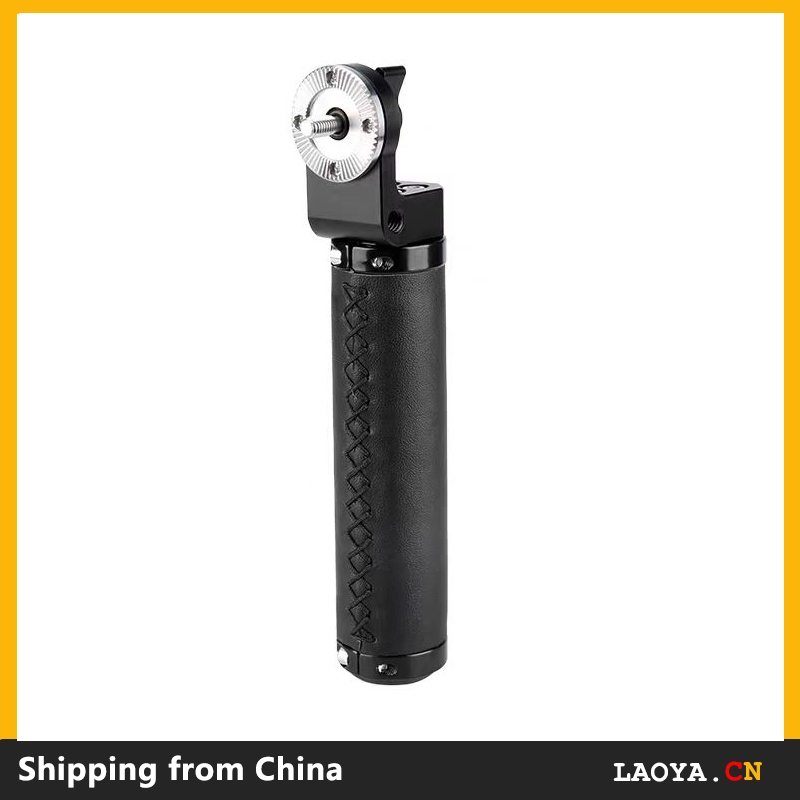 M6 Thread Rosette Handle Leather Grip with ARRI Standard Rosette Mount Adapter พร้อมอะแดปเตอร์เมาท์ 