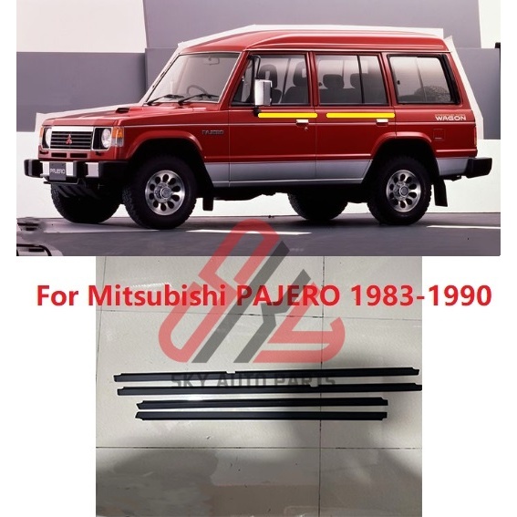 รถหน้าต่าง Weatherstrip Seal Belt Moulding สําหรับ MITSUBISHI PAJERO 1983-1990 gen 1