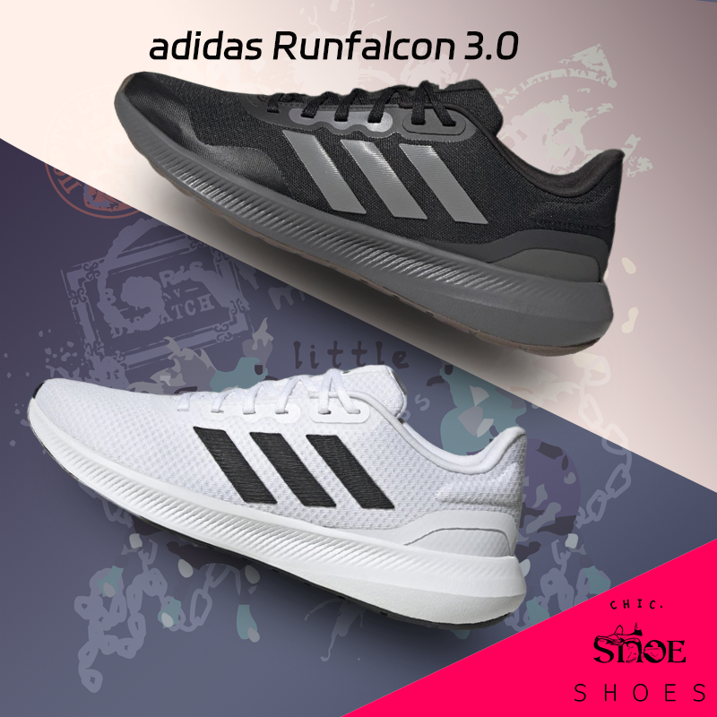เชือกผูกรองเท้าสไตล์ใหม่ Anti-Slip Ultra-Light สบาย All-Match Unisex adidas Runfalcon 3.0/HQ3789