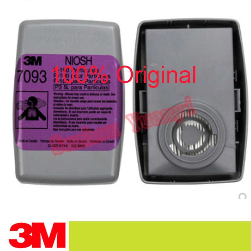 3M 7093CN เครื่องช่วยหายใจกรองส่วนร่วมเหมาะกับ 5000, 6000, 7000 Series NIOSH P100