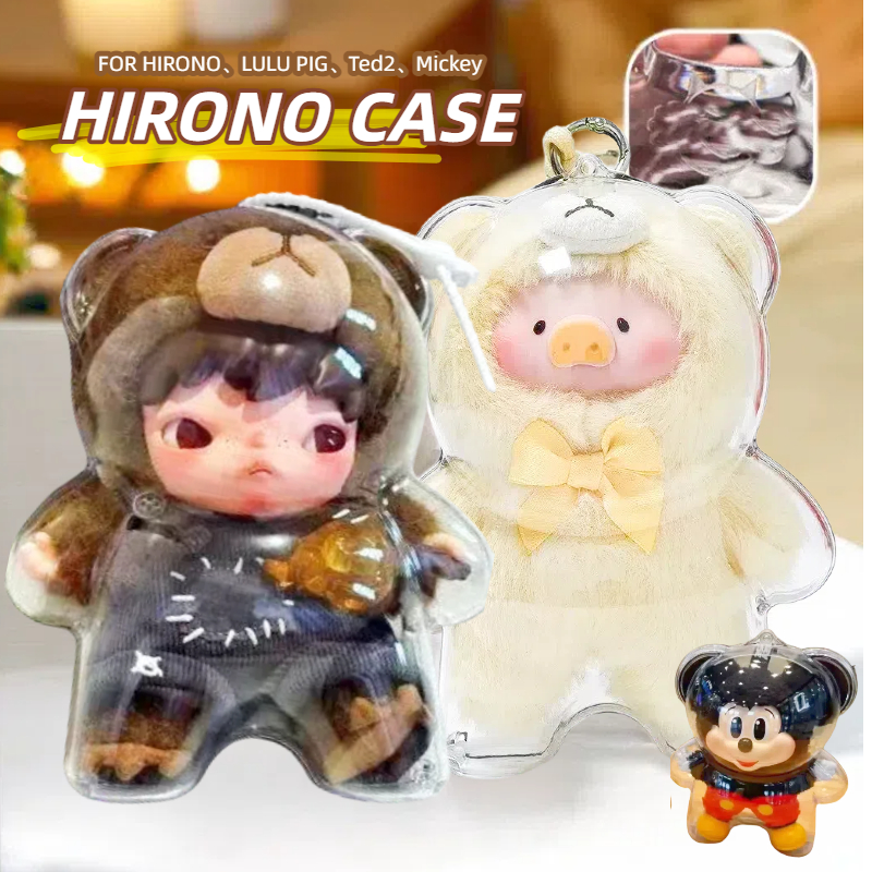 🚀ส่งจากไทย🚀 2PCS ป้องกันตุ๊กตาโปร่งใสกันน้ําสําหรับ Hiron Living Wild ตุ๊กตา LULU ตุ๊กตาแบบพกพาจอแสดงผล Organizer กล่อง