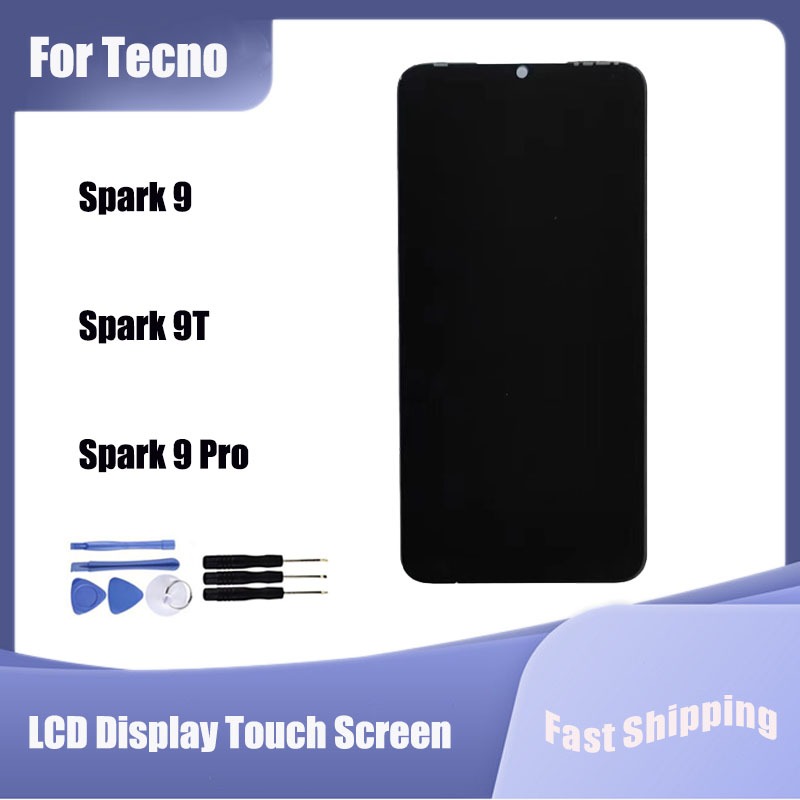 สําหรับ Tecno Spark 9 KG5p Spark 9T KH6 Spark 9 Pro KH7 จอแสดงผล LCD หน้าจอสัมผัส