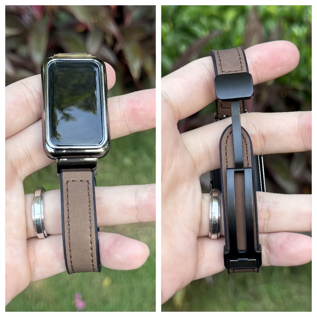 สายหนังสําหรับ หัวเว่ย วงดนตรี HUAWEI BAND 8/9/10 กันน้ํากีฬาพรีเมี่ยมความสะดวกสบายเปลี่ยนสายรัดข้อมือ