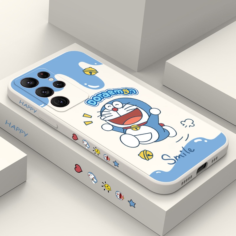 เคสโทรศัพท์สําหรับ Samsung Galaxy S25 Edge Plus S24 FE Ultra 5G Smiling Cat ฝาครอบซิลิโคน