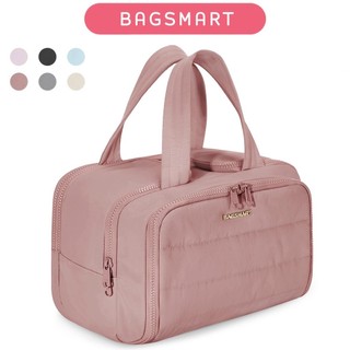 BAGSMART Toiletries Bag Travel Organizer Waterproof Lightweight Cosmetic Bag for Women