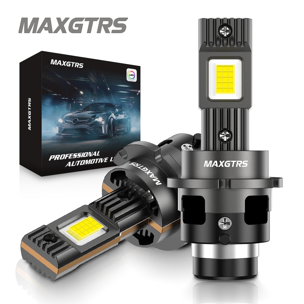 MAXGTRS D1S D3S LED Canbus D2S D4S D1R D2R D3R ไฟหน้า 90W 6000K 28000LM Auto Xenon หลอดไฟเปลี่ยน Plug & Play 12V