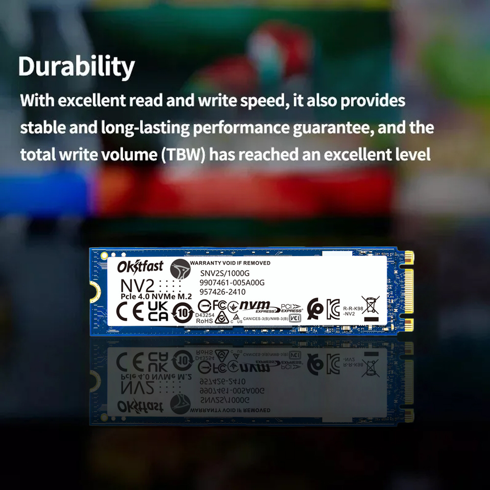 Okitfast NV2 ประสิทธิภาพสูง M.2 NGFF SATA SSD (1TB/2TB)