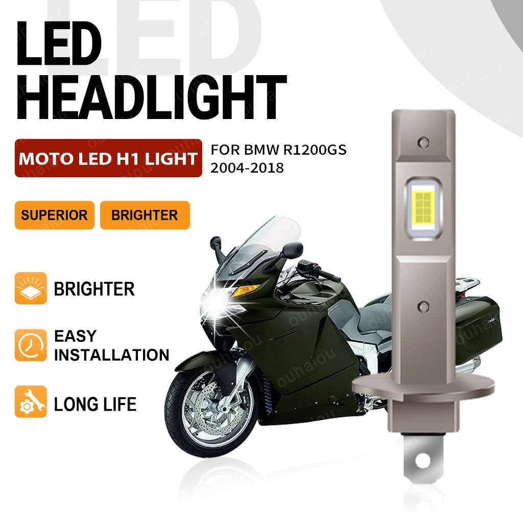 KAWASAKI 1 ชิ้นรถจักรยานยนต์ 60 วัตต์ H7 H4 H11 H1 หลอดไฟ LED ไฟหน้าสําหรับ Honda Yamaha YZF Benell 