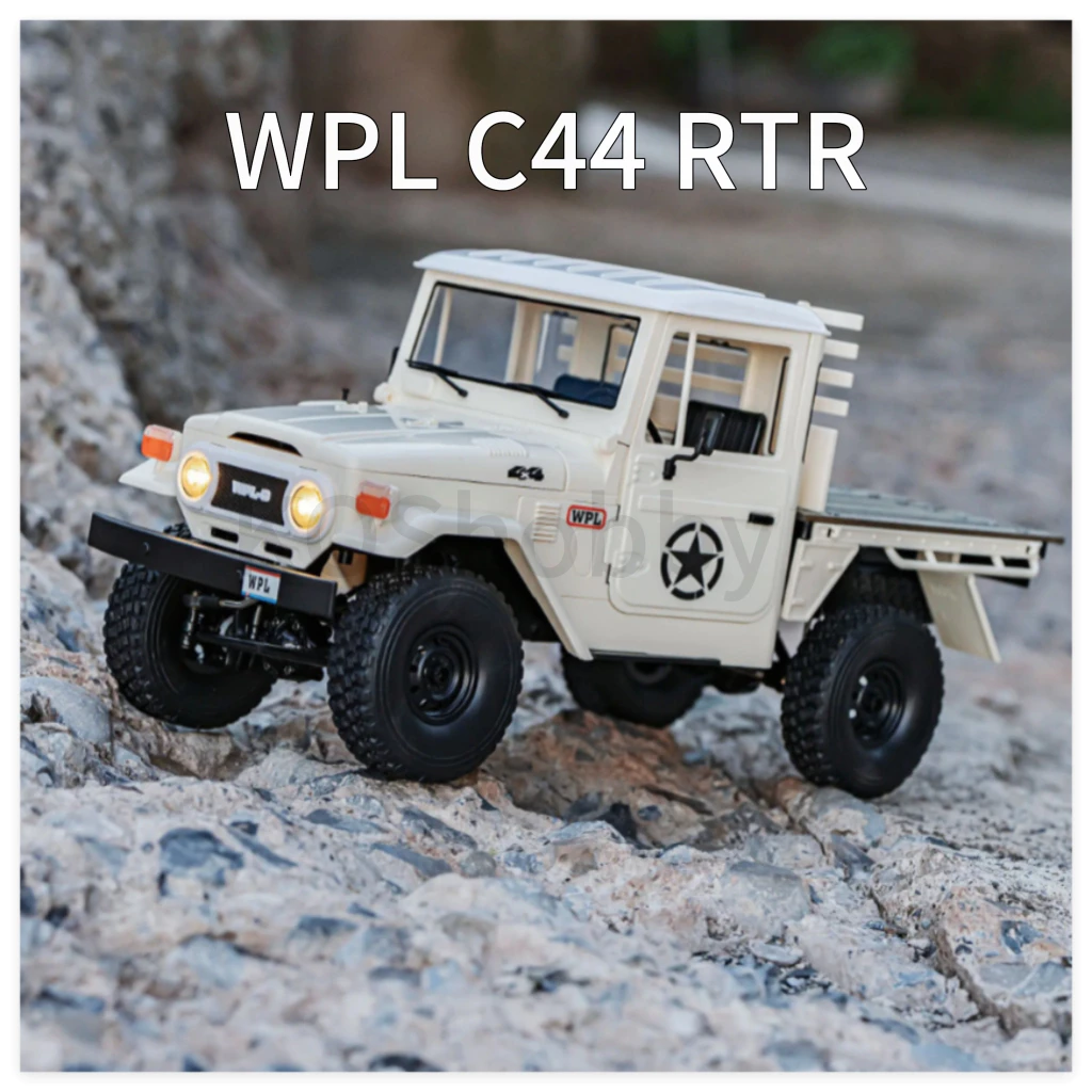 ในสต็อก StarshipRC WPL C44 RTR 1/16 Scale 4WD RC Off-Road รถบรรทุก FJ45 สมจริงไฟฟ้ารถปีนเขาของเล่น