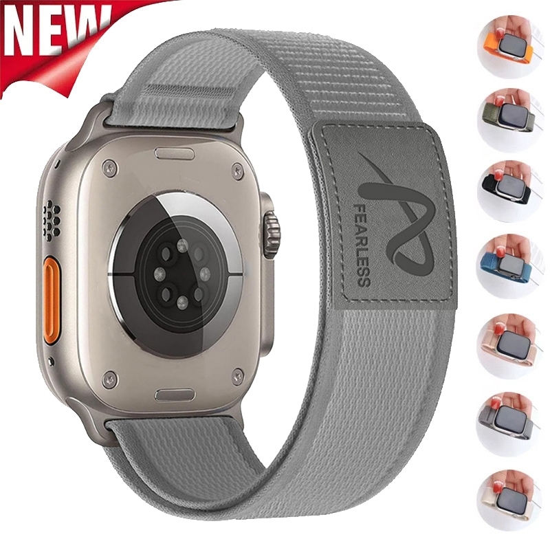 สายรัดไนลอนกีฬาสร้อยข้อมือสําหรับ Apple Watch 49/45/44/42/41 มม. ชุดพิเศษ 10/9/8/7/6/5/4/3