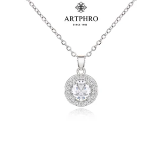 ARTPHRO ชุดสร้อยคอและต่างหูเพทายสำหรับผู้หญิง แวววาว ทันสมัยและสง่างาม เป็นของขวัญที่ยอดเยี่ยม