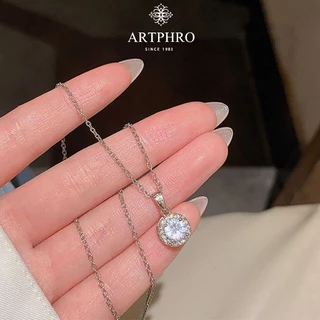 ARTPHRO ชุดสร้อยคอและต่างหูเพทายสำหรับผู้หญิง แวววาว ทันสมัยและสง่างาม เป็นของขวัญที่ยอดเยี่ยม
