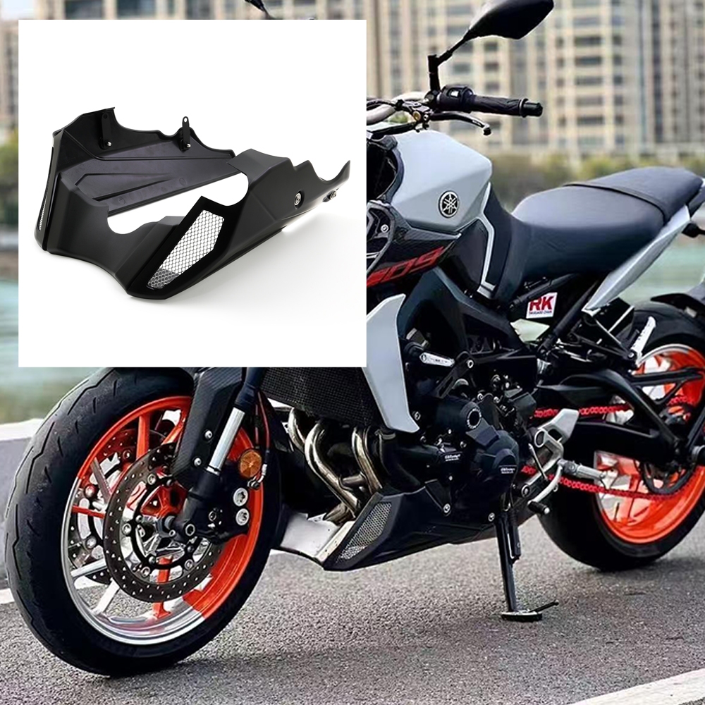 สําหรับ YAMAHA MT-09 MT 09 SP Tracer 9 GT 2021-2025 XSR900 FZ9 FJ9 แชสซีรถจักรยานยนต์ Belly Pan เครื่องยนต์ล่างสปอยเลอร์ Fairing Guards