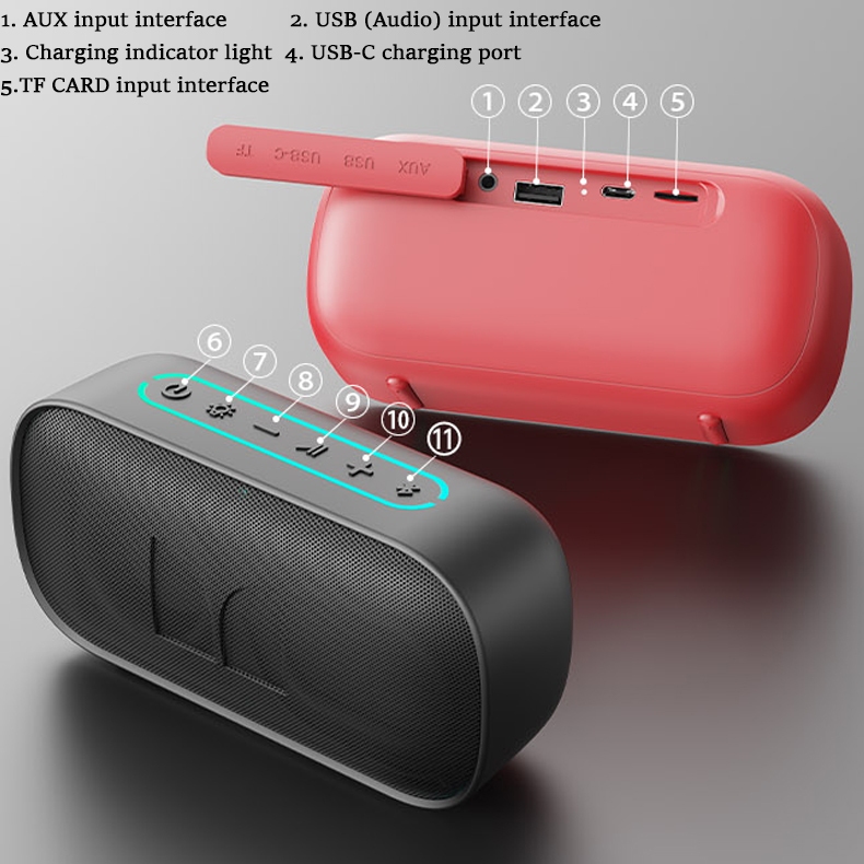 Monster D133 แบบพกพา ลำโพง ลำโพงบลูทูธ เบส สเตอริโอ ลำโพงพกพา  พร้อมไมโครโฟน สําหรับ แคมป์ปิ้ง เดินทาง ราคา ถูกที่สุด ดีลบีเคเค แกลเลอรีภาพที่ 9