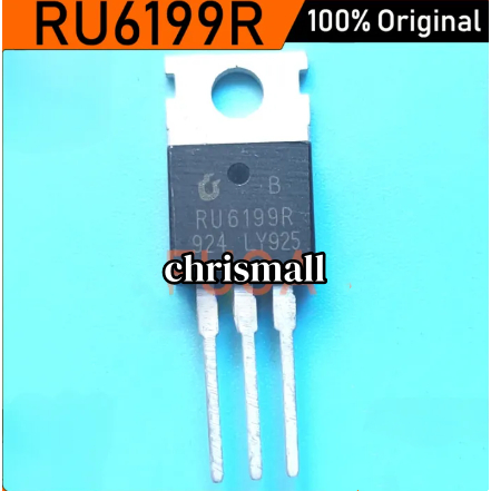 5PCS Original RU6199R TO-220 6199R TO220 60V/200A N-channel MOSFET ทรานซิสเตอร์ใหม่เดิม