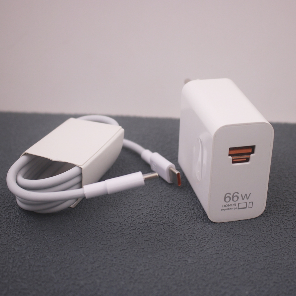 Original Honor 66W EU Charger Dual พอร์ต USB A/USB C Super ชาร์จ Wall Power Adapter สําหรับ Honor Ma