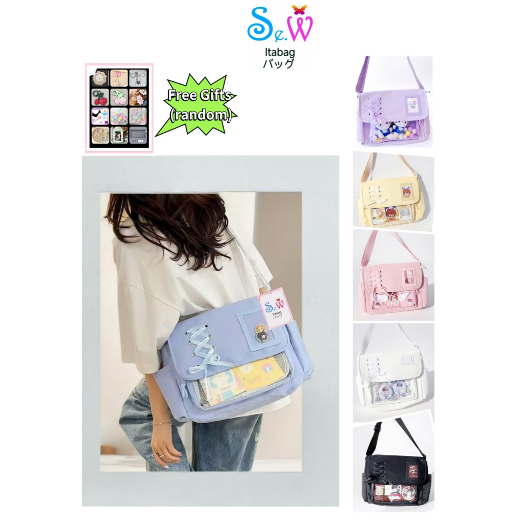 [พร้อมที่จะจัดส่ง] Se.W Itabag Women Bag Shoulder Bag Crossbody Bag กระเป๋าสตรี กระเป๋าไหล่ กระเป๋า Tote กระเป๋า Crossbody กระเป๋าใบขนาดใหญ่ น้ำหนักเบา กันน้ำฝุ่น