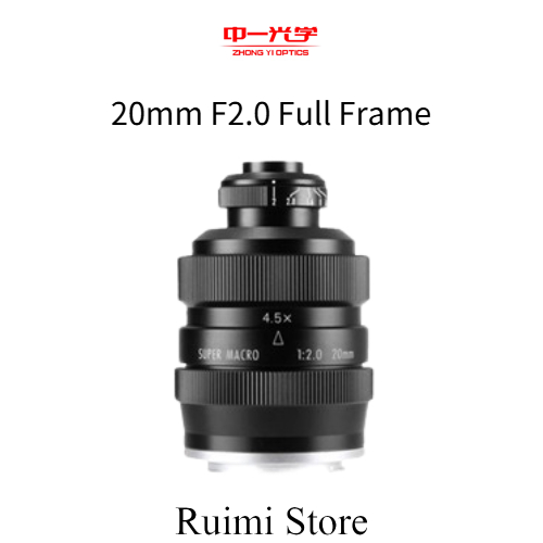 Zhongyi Mitakon 20 มม.F2.0 Super Macro Full Frame เลนส์สําหรับ M43 Pentax K S/N/ F กล้อง A7CII A7CR 
