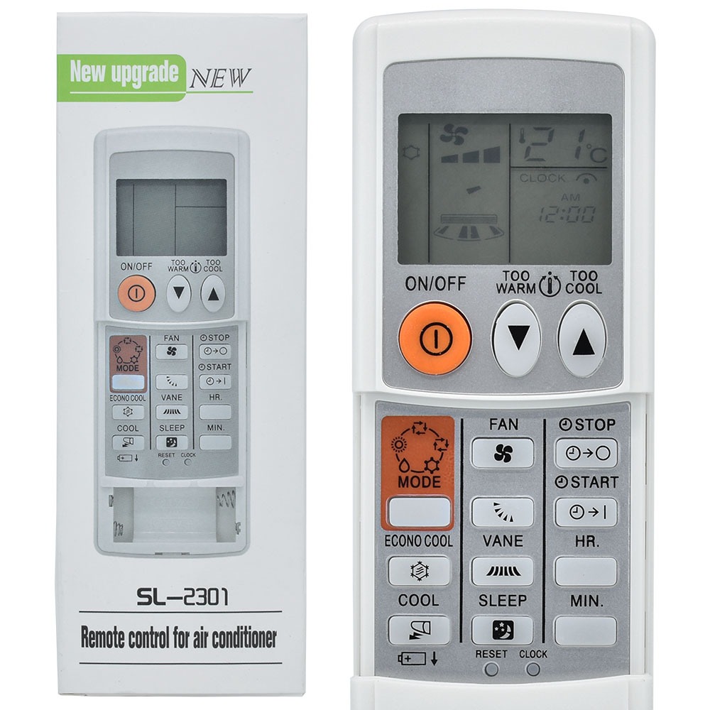 SL-2301 เปลี่ยนรีโมทสําหรับเครื่องปรับอากาศ Mitsubishi KD06ES KD06DS KD07BS KD07ES KM05B KM05AS KM05