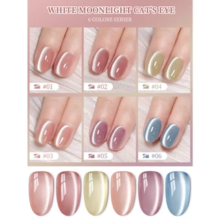 Nail.garden ชุดยาทาเล็บตาแมว สีเจลลูกแก้ว ยาทาเล็บตาแมว + 3 in 1 Cat Eye Magnet + UV/LED เล็บไฟ ต้องใช้แม่เหล็กดึงสีนะคะ