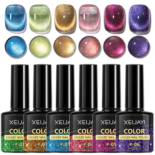 Nail.garden ชุดยาทาเล็บตาแมว สีเจลลูกแก้ว ยาทาเล็บตาแมว + 3 in 1 Cat Eye Magnet + UV/LED เล็บไฟ ต้องใช้แม่เหล็กดึงสีนะคะ