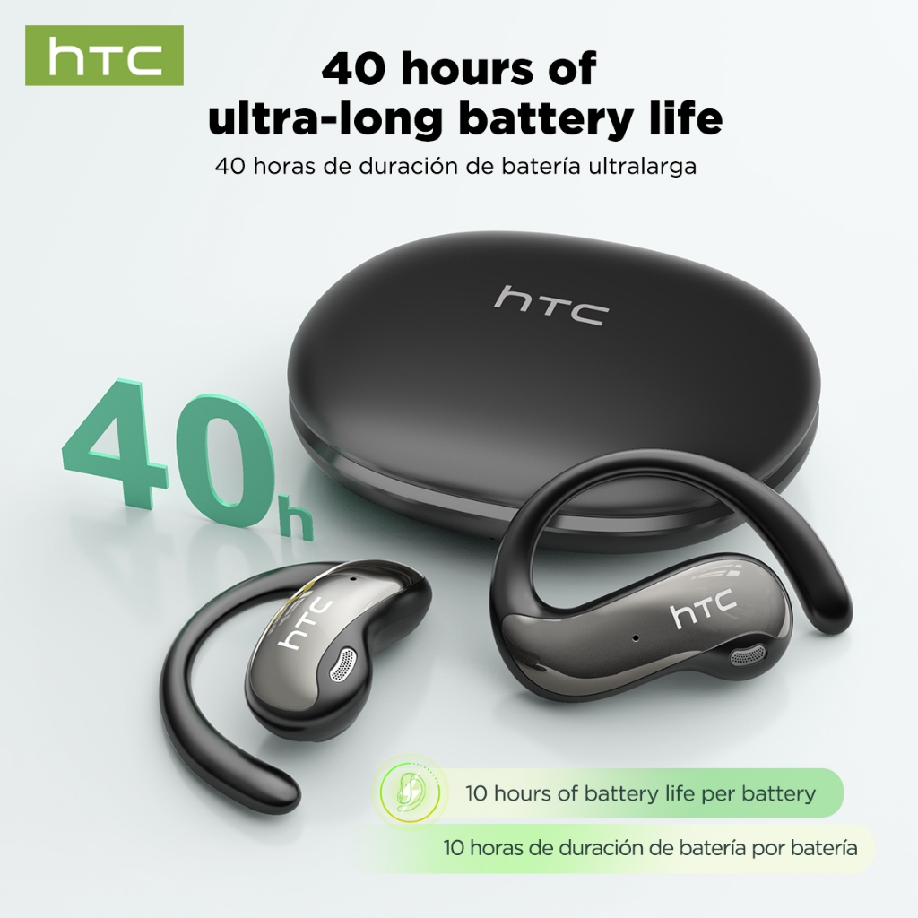 HTC NE19 หูฟังแปล หูฟังบลูทูธ 6.0 หูฟังไฮไฟสเตอริโอ หูฟังไร้สาย การแปล หูฟังไร้สาย