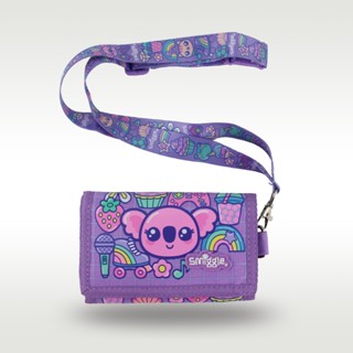 กระเป๋าสตางค์สำหรับเด็กหญิง แบบแมสเซนเจอร์ สีม่วง ลายโคอาลาแ…