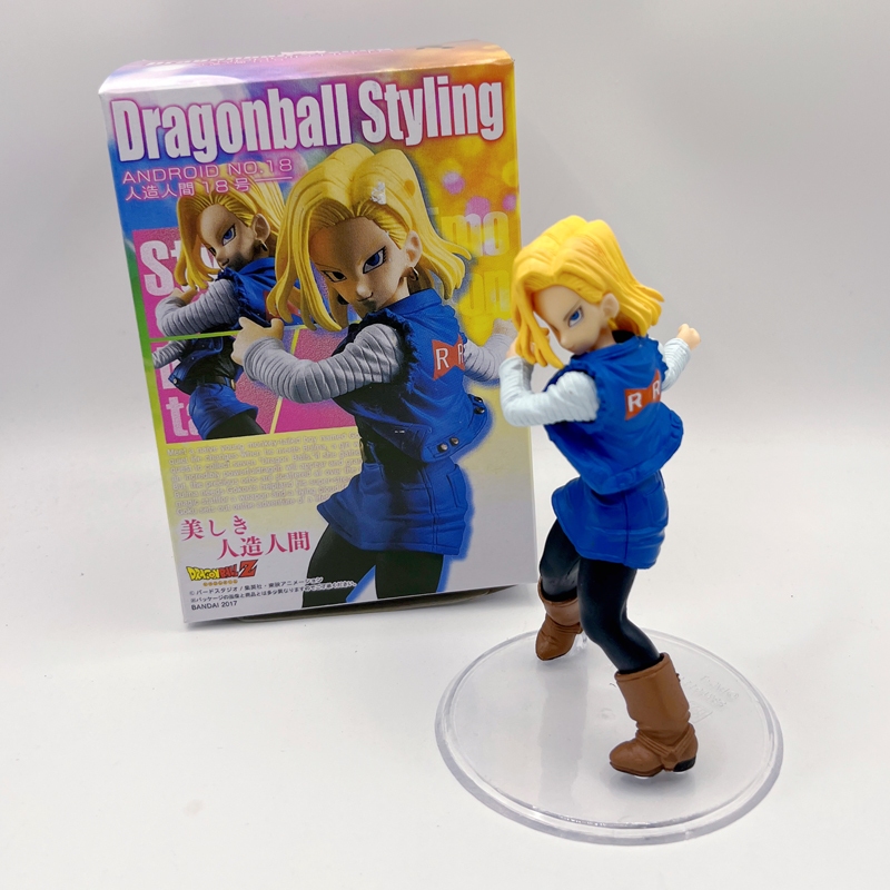 12 ซม.Toriyama Akira ญี่ปุ่นอะนิเมะ Dragon Ball Z รูป Android 18 lazuli PVC Action Figures รุ่นเดสก์ท็อปตกแต่งคอลเลกชันตุ๊กตาของเล่น