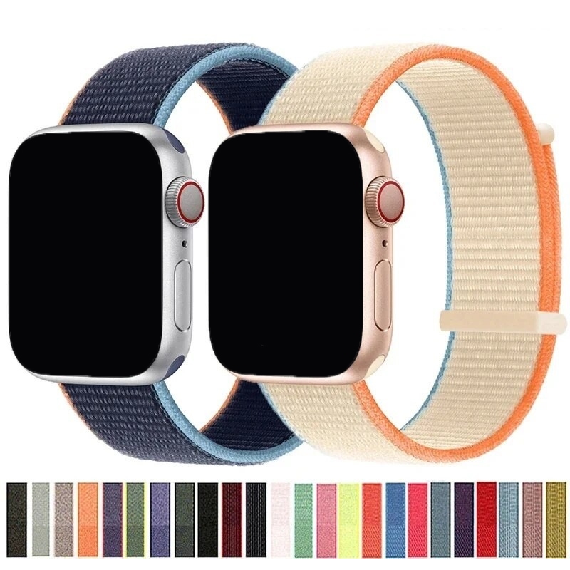 สายรัดไนลอนเข้ากันได้สําหรับ แอปเปิล ดู ชุด 11 ชุด 10 46 มม. 42 มม. พิเศษ 3 2 49 มม. 45 มม. 44 มม. 41 มม. 40 มม. 38 มม. ชุด 9 8 กับ2 กับ3 7 6 4 5 3