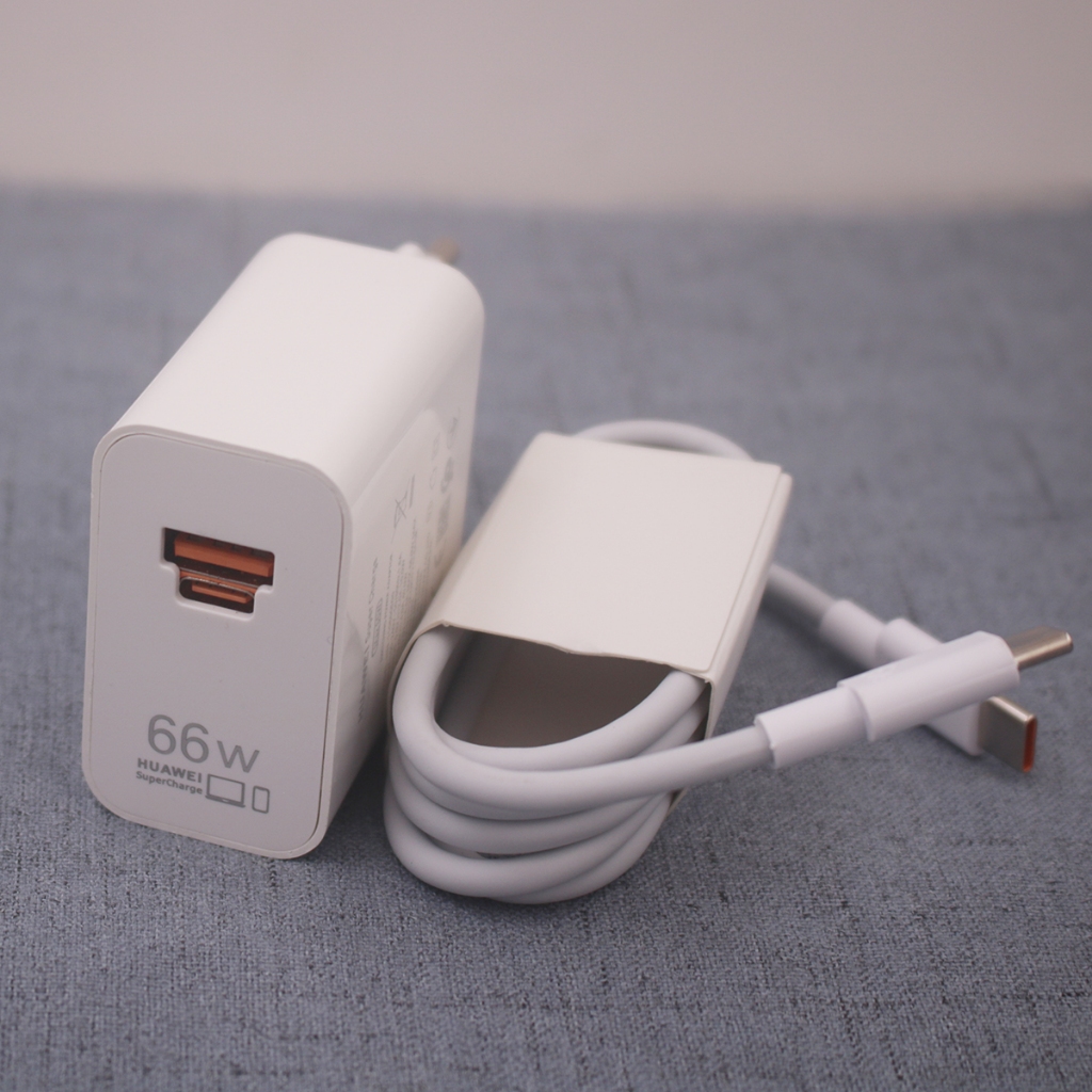 Original Huawei 66W EU Supercharge Dual Port USB A/USB C Fast Charging Power Adapter สําหรับ Huawei 