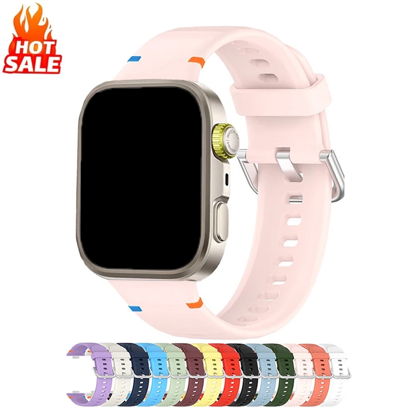 ซิลิโคนสายคล้องนุ่ม อุปกรณ์เสริมสําหรับ Huawei Watch Fit 5 Pro/Fit 4 Pro/Fit 4/Fit 3 สําหรับผู้ชายผู้หญิง