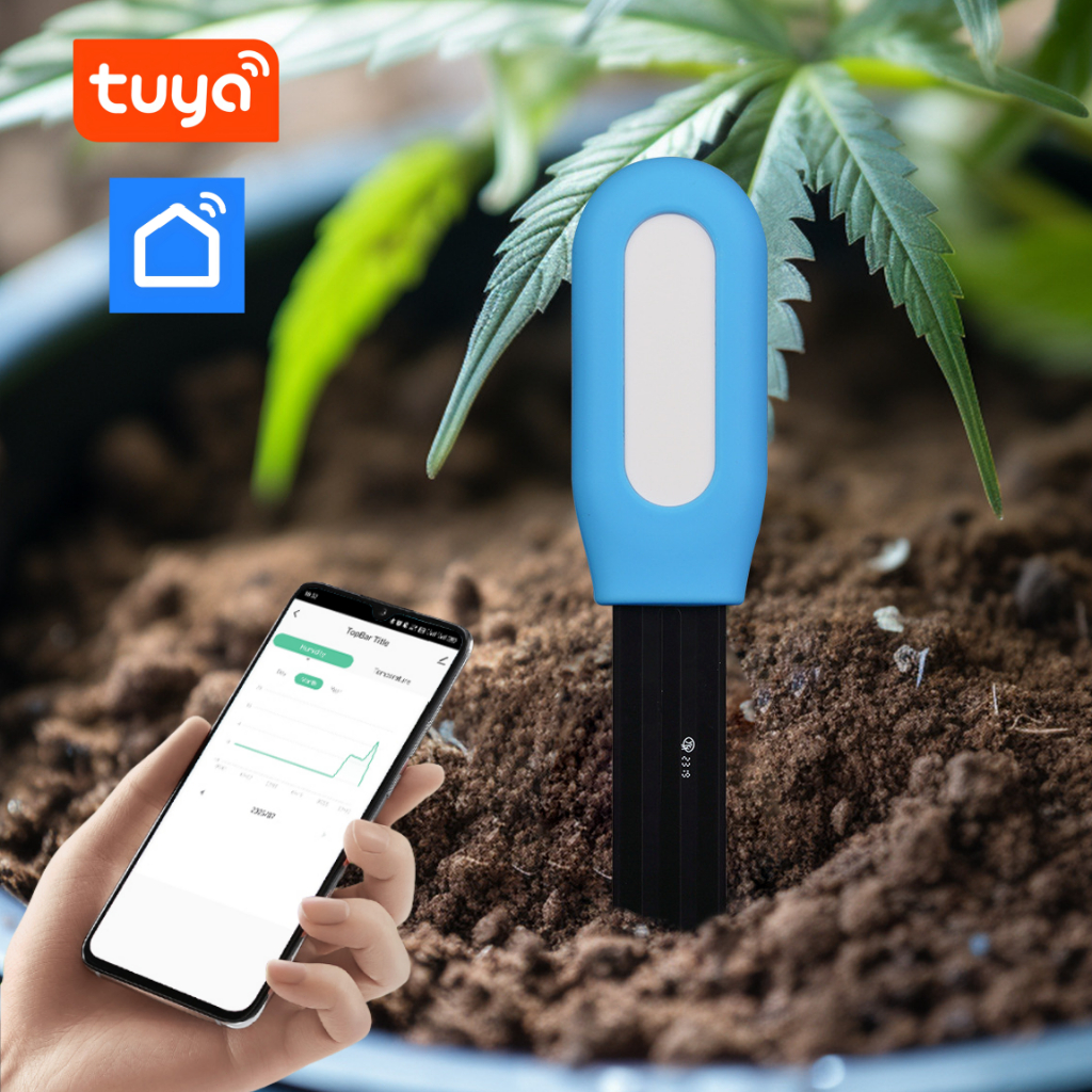 Tuya สมาร์ทบลูทูธเครื่องทดสอบดินอุณหภูมิและความชื้นเครื่อง Thermo Hygrometer Garden Automation เครื่องตรวจจับชลประทาน