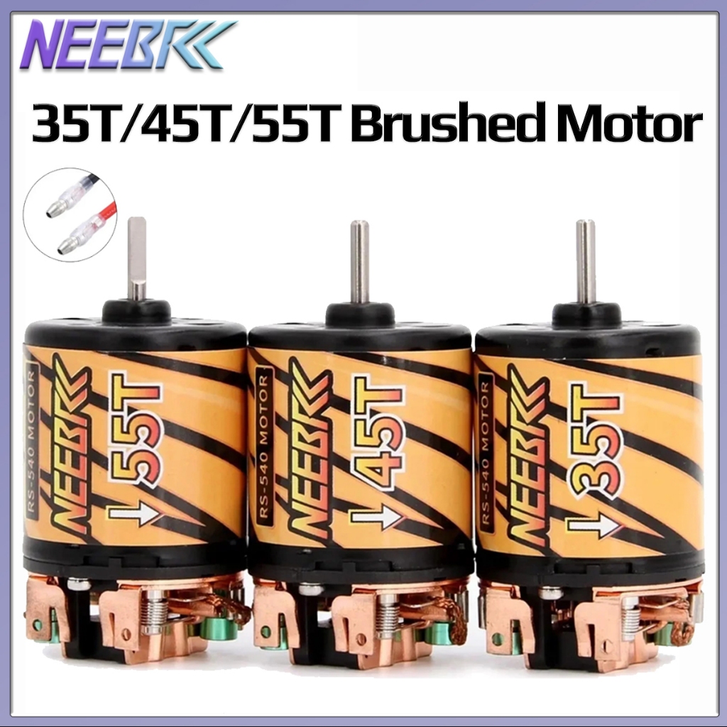 ขายร้อน RC รถ 540 แปรงมอเตอร์ 35T 45T 55T 3-Slot สําหรับ 1/10 RC Crawler Axial SCX10 AXI03007 90046 