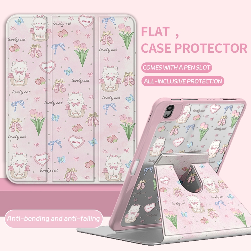 InnoShell💥พร้อมส่ง💥case iPad Gen9 Air6 Air7 ที่ใส่ปากกา เคสiPadหมุน 360° Gen11 Gen10 Pro11/13 2025