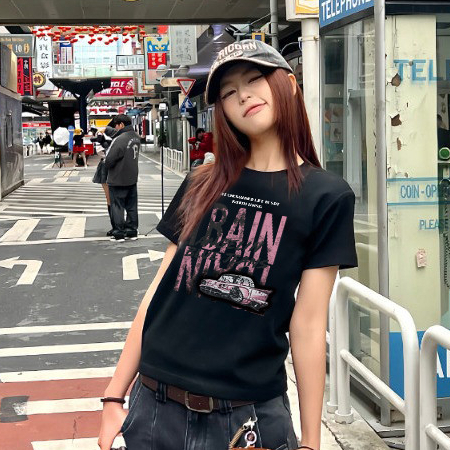 เสื้อเบบี้ที เสื้อยืดเบบี้ที สตรีทแฟชั่น รัดรูป ขายดี TikTok แบบคัสตอม แฟชั่นผู้หญิง beary top