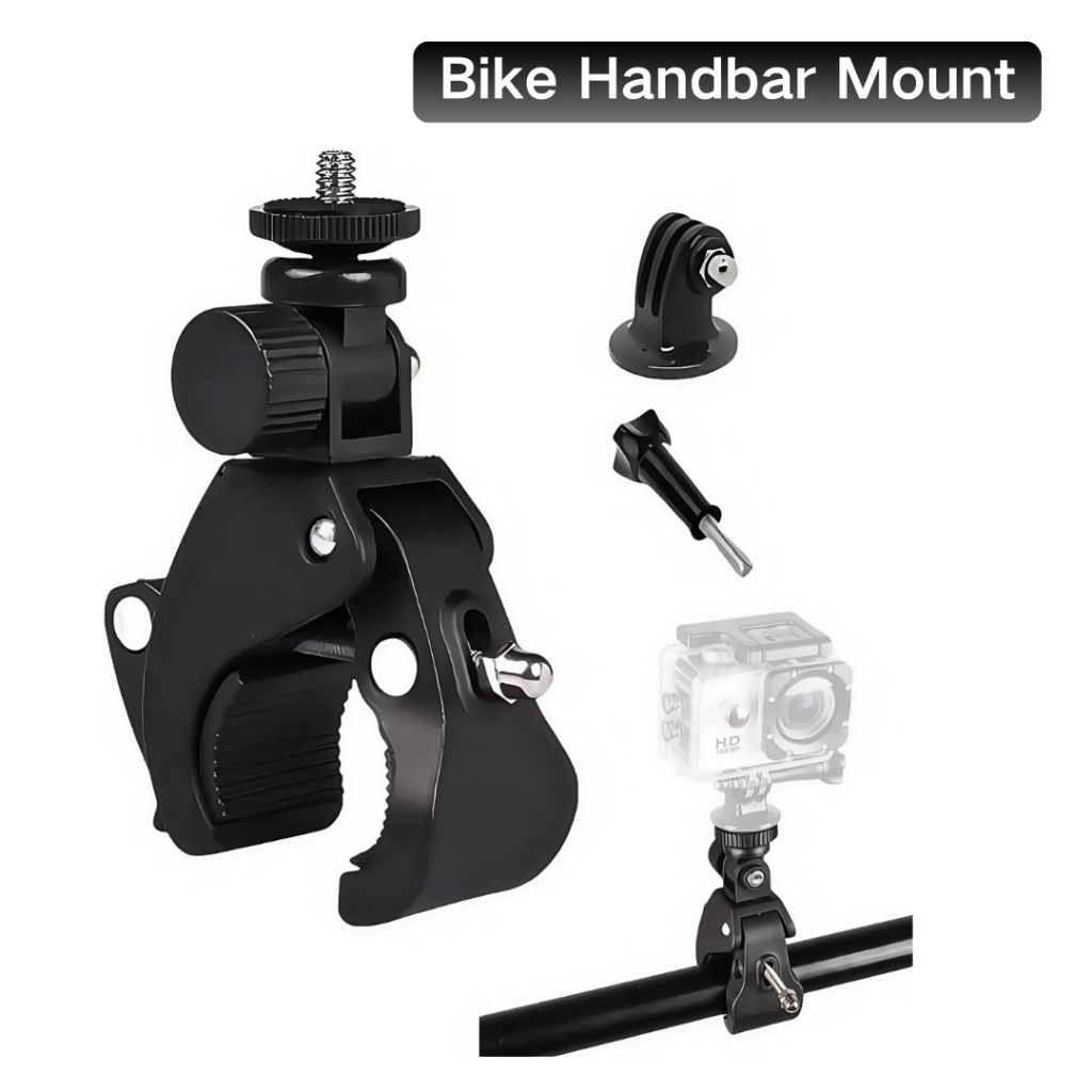จักรยานรถจักรยานยนต์ Handlebar Mount Clamp Adapter สําหรับ Insta360 GO Ultra/DJI Osmo NANO กระเป๋า 4/3 กล้อง DSLR กล้องวิดีโอ Light Pole