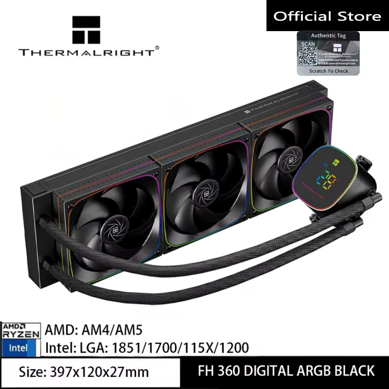 Thermalright Frozen Horizon 360 DIGITAL CPU Water Cooler หม้อน้ําหน้าจอดิจิตอล CPU Liquid Cooler Mag