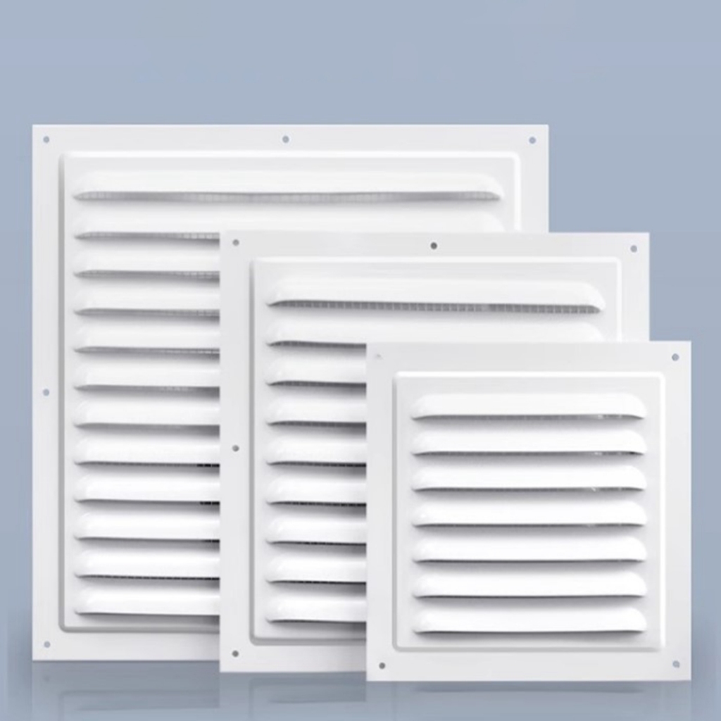 [Loviver] ฝาครอบช่องระบายอากาศอลูมิเนียมสีขาวสแควร์กลับย่างฝาครอบ Vent Grille สําหรับเพดานผนัง