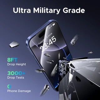 【for iPhone 17 Series】UGREEN แผ่นฟิล์มกระจกปกป้องหน้าจอ 2 ชิ้น ขอบสีดำ ทนทาน แข็งแกร่ง HD Films ป้องกันลายนิ้วมือ มีอุปกรณ์ช่วยติดตั้งภายในกล่อง สําหรับ iPhone 17 Series iPhone 17 Pro Max iPhone 17 Air