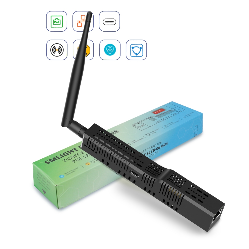 SLZB-06Mg26 Zigbee Ethernet PoE อะแดปเตอร์ USB LAN WIFI