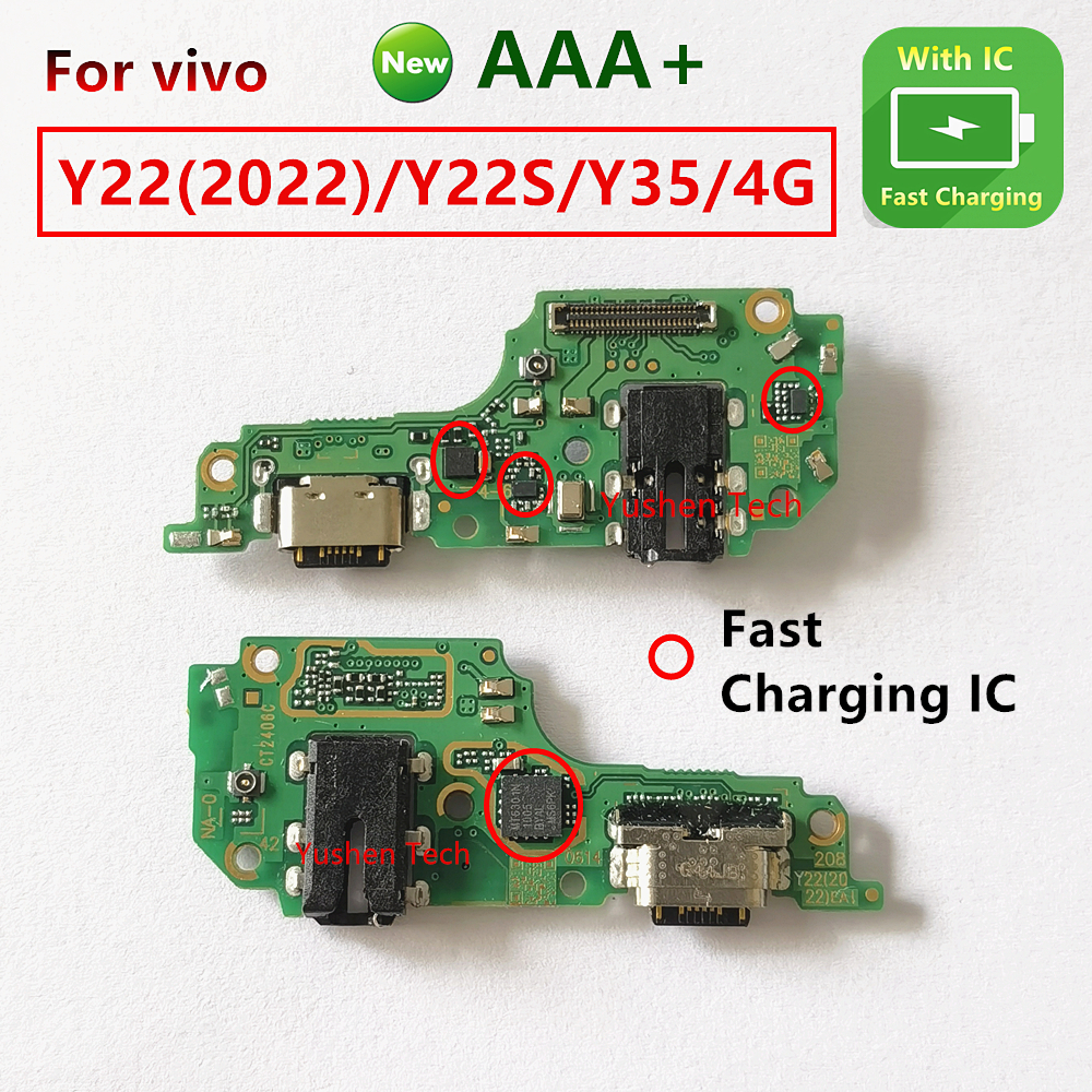 สําหรับ VIVO Y22 Y22S Y35 4G usb ชาร์จพอร์ตชาร์จ Flex Cable connector แท่นชาร์จซ็อกเก็ต Type-C ไมโคร