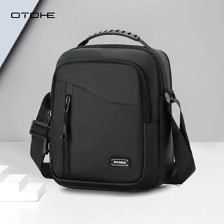 OTOHE กระเป๋าสะพายไหล่ความจุขนาดใหญ่สําหรับผู้ชายแฟชั่นกระเป…