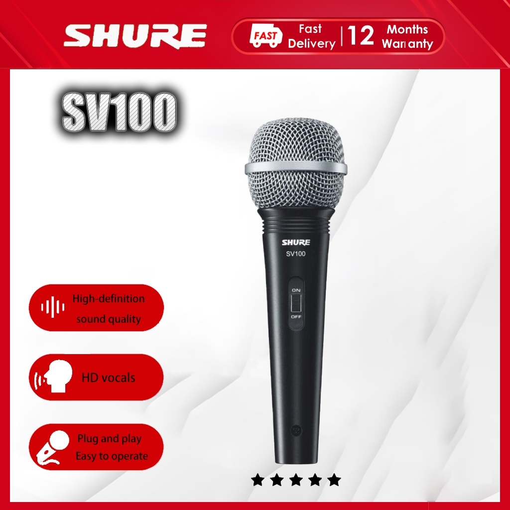 Shure SV100 Cardiod ไมโครโฟนเสียงพร้อมสาย