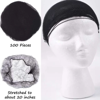 Boda 144pcs/set Hairnet Nylon Disposable Wig Cap Breathable Hair Mesh Net for Home Salon Styling Tools Accessory Kit