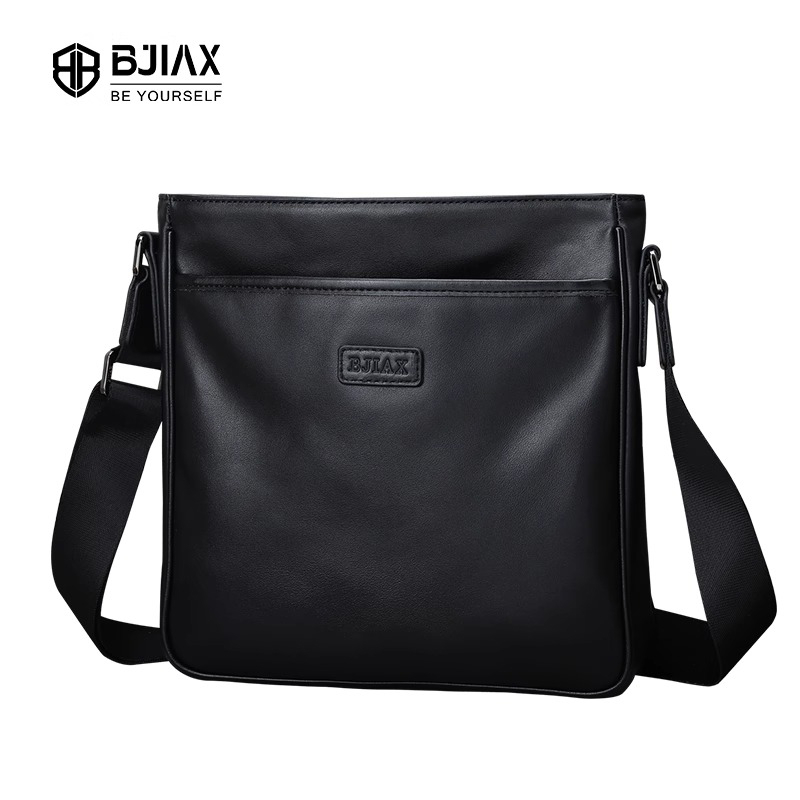 BJIAX กระเป๋าสะพายหนังวัวชั้นหนึ่งกันน้ํา