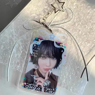 ที่ใส่การ์ดรูปดาว ที่ใส่โฟโต้การ์ด สีทึบ รหัส ถือบัตรพร้อมเชือกเส้นเล็กการ์ดรูปถ่ายผู้ถือบัตรนักเรียนชื่อผู้ถือบัตร รหัส ผู้ถือ