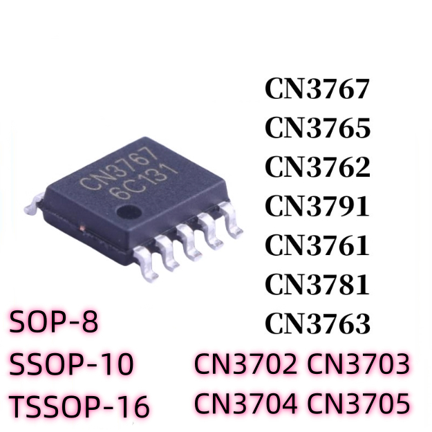 1-5PCS Power Chip IC RM9003A RM9003B CN3761 CN3762 CN3763 CN3765 CN3767 CN3781 CN3791 CN3058E CN3063