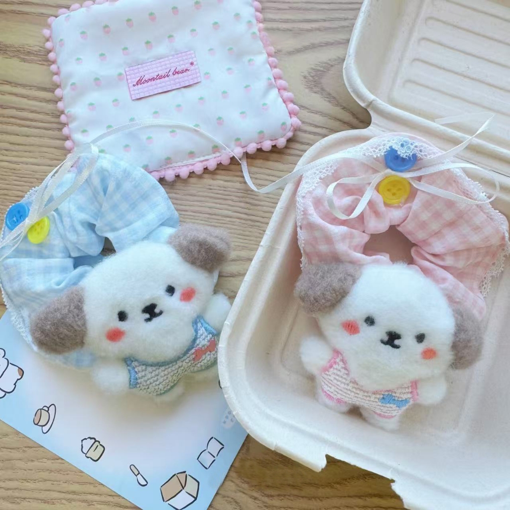 น่ารักสไตล์ กair เชือกการ์ตูนลูกสุนัขรูปร่างลูกไม้โบว์ผมแหวนสาวหวานอารมณ์ผมหางม้ายืดหยุ่นสูง ยางรัดผม ผ้ายางรัดแฟชั่นอุปกรณ์ผม ราคา ถูกที่สุด ดีลบีเคเค แกลเลอรีภาพที่ 6